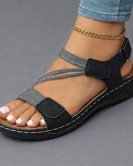 Women's Elastic-Strap Sandals for All-Day Comfort