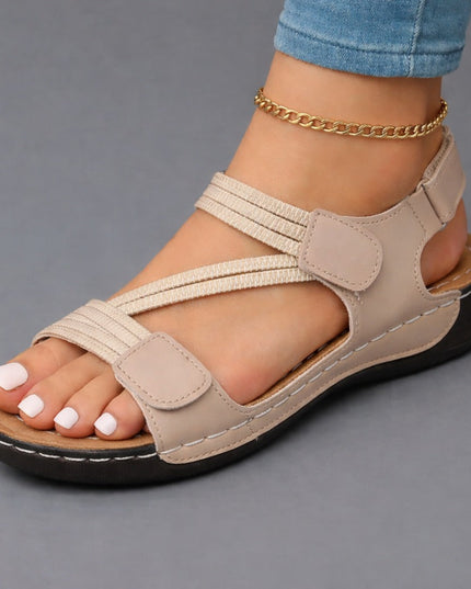 Women's Elastic-Strap Sandals for All-Day Comfort