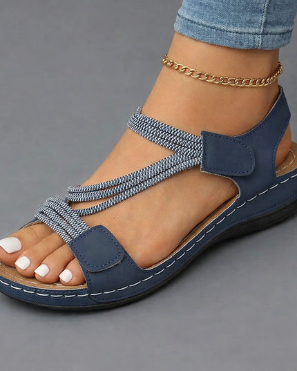 Women's Elastic-Strap Sandals for All-Day Comfort