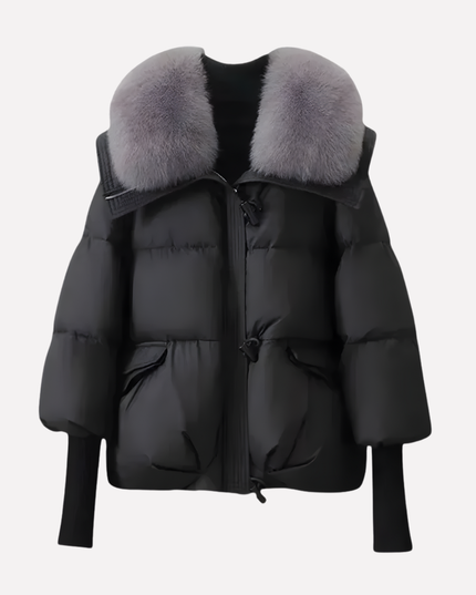 Women's Faux Fur Collar Puffer Jacket