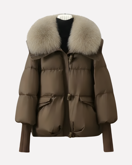 Women's Faux Fur Collar Puffer Jacket
