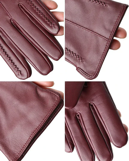 Women's Fleece-Lined Gloves in Faux Leather