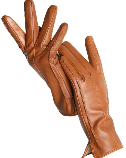 Women's Fleece-Lined Gloves in Faux Leather