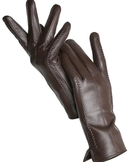 Women's Fleece-Lined Gloves in Faux Leather