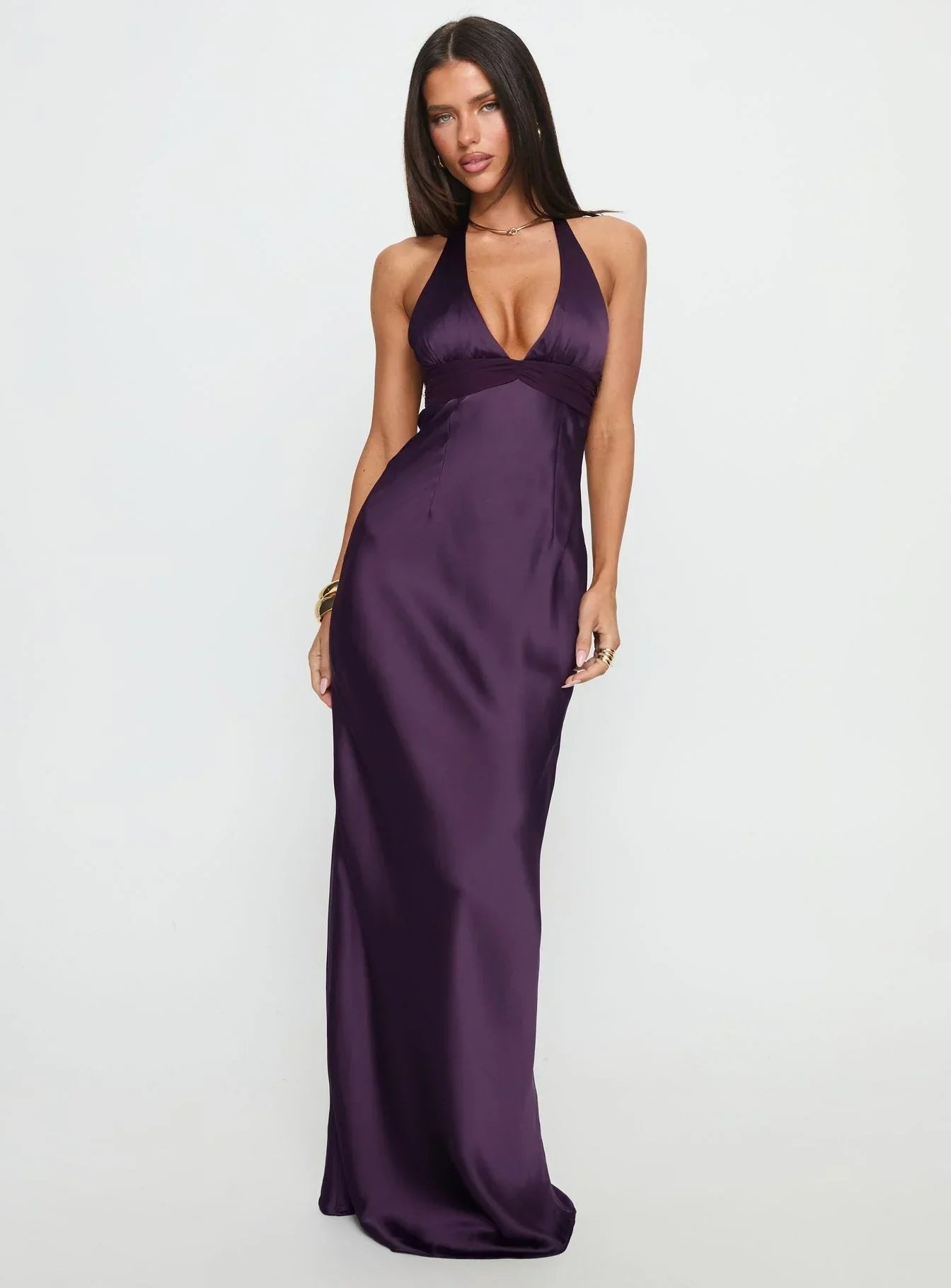 Women's Floral Halter Summer Wedding Guest Maxi Dress – Cult of Mode
