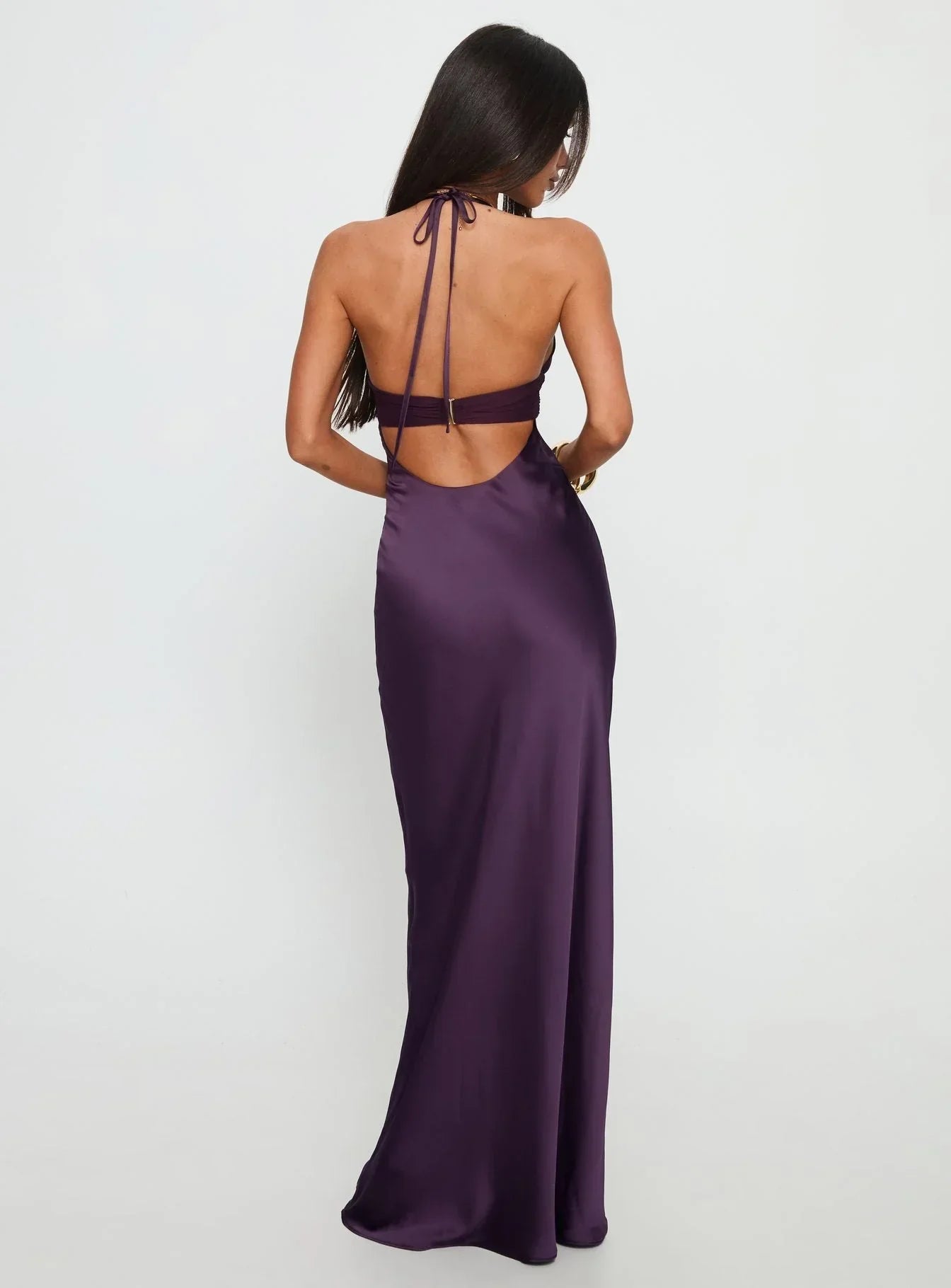 Women's Floral Halter Summer Wedding Guest Maxi Dress