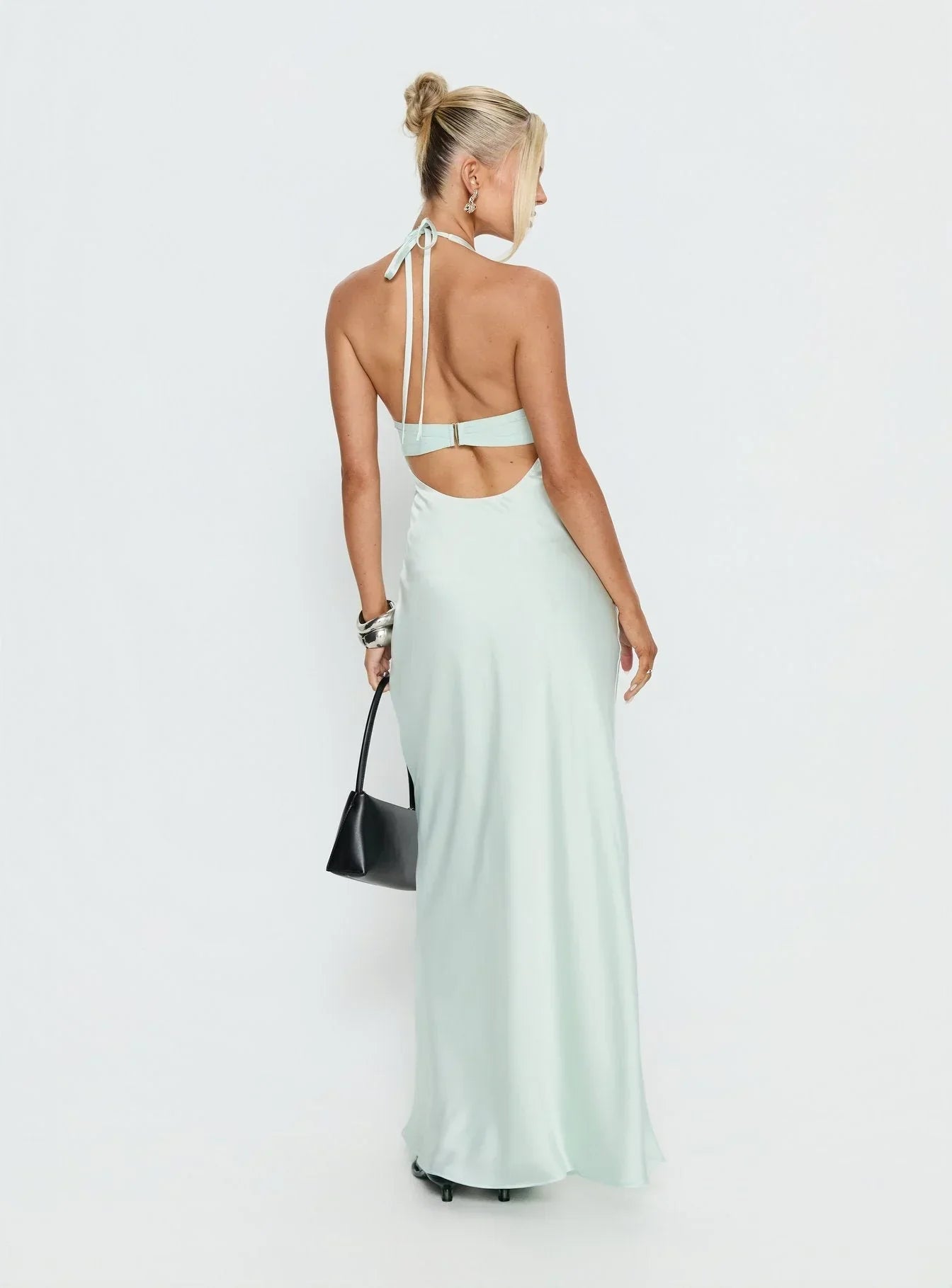 Women's Floral Halter Summer Wedding Guest Maxi Dress