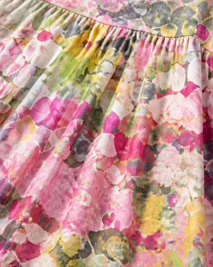 Women's Floral Print Relaxed Summer Midi Dress