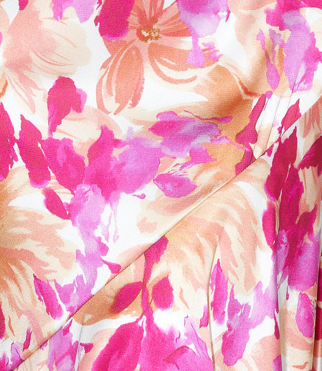 Women's Floral Spaghetti Strap Wedding Guest Maxi Dress