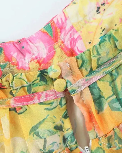 Women Floral Tie Shoulder Mini Dress - product image 19