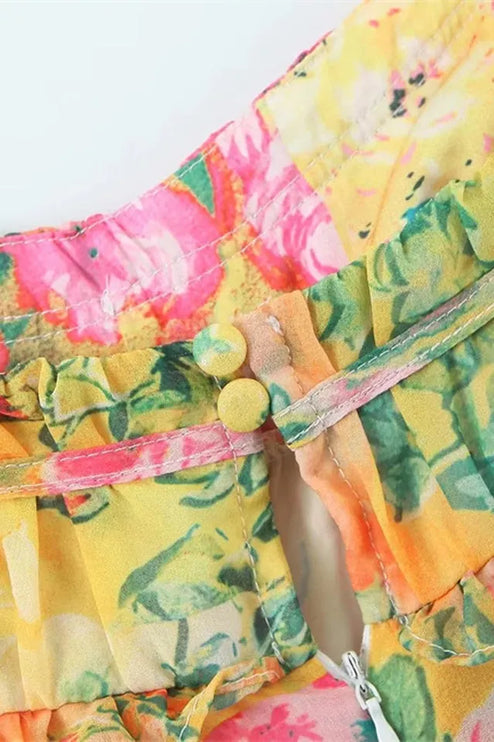 Women Floral Tie Shoulder Mini Dress - product image 19