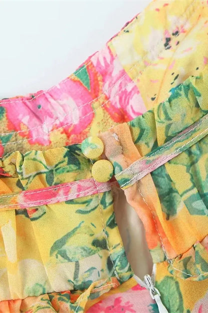 Women Floral Tie Shoulder Mini Dress - product image 19