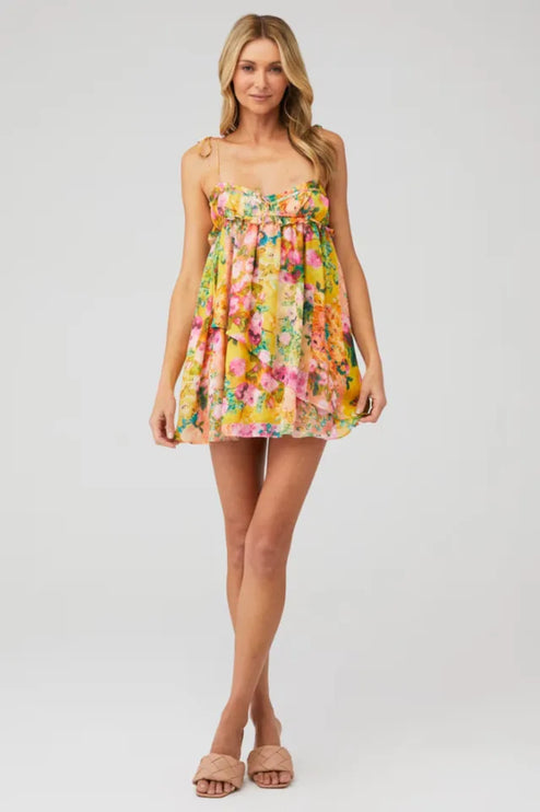 Women Floral Tie Shoulder Mini Dress - product image 24