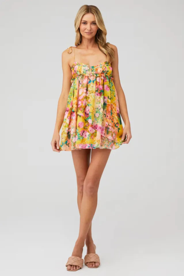 Women Floral Tie Shoulder Mini Dress - product image 24