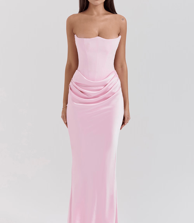 Women's Floral V-Neck Flowy Boho Summer Maxi Dress