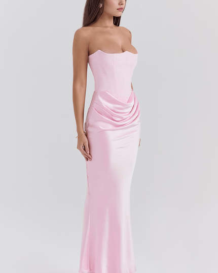 Women's Floral V-Neck Flowy Boho Summer Maxi Dress