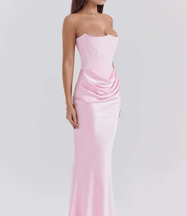 Women's Floral V-Neck Flowy Boho Summer Maxi Dress