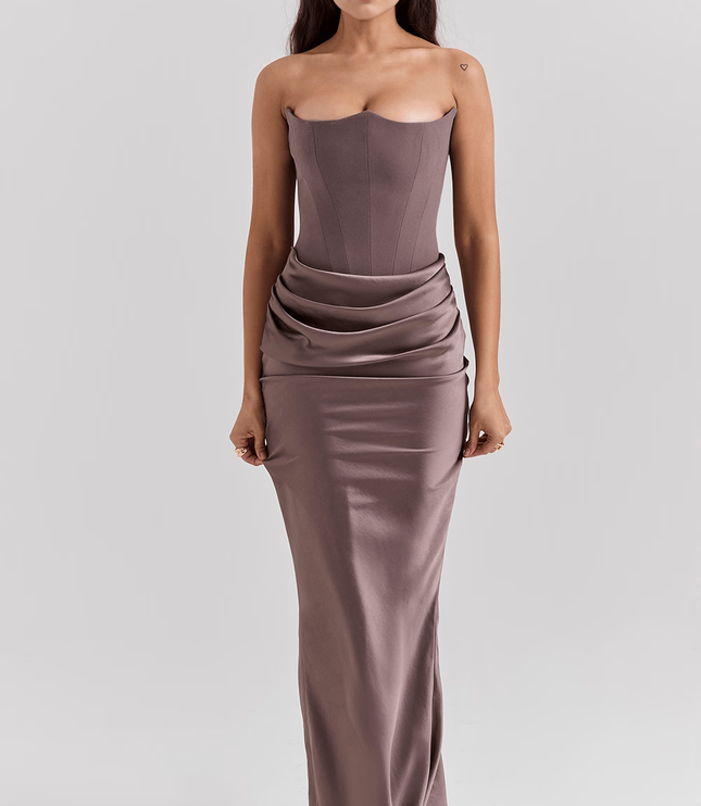 Women's Floral V-Neck Flowy Boho Summer Maxi Dress