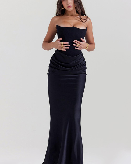 Women's Floral V-Neck Flowy Boho Summer Maxi Dress