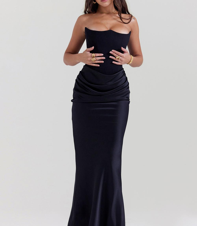 Women's Floral V-Neck Flowy Boho Summer Maxi Dress