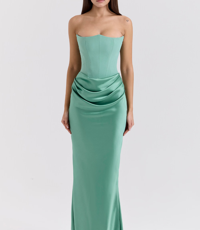 Women's Floral V-Neck Flowy Boho Summer Maxi Dress