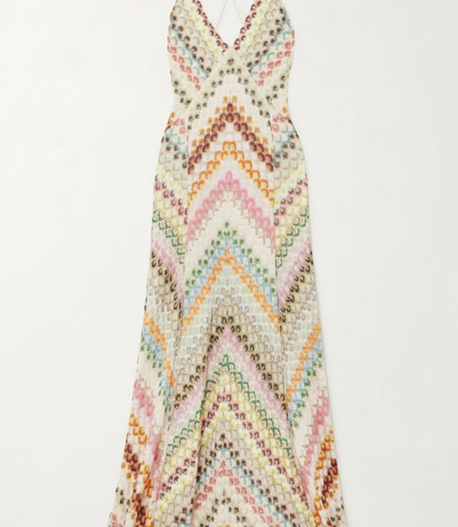 Women's Floral V-Neck Summer Wedding Guest Maxi Dress
