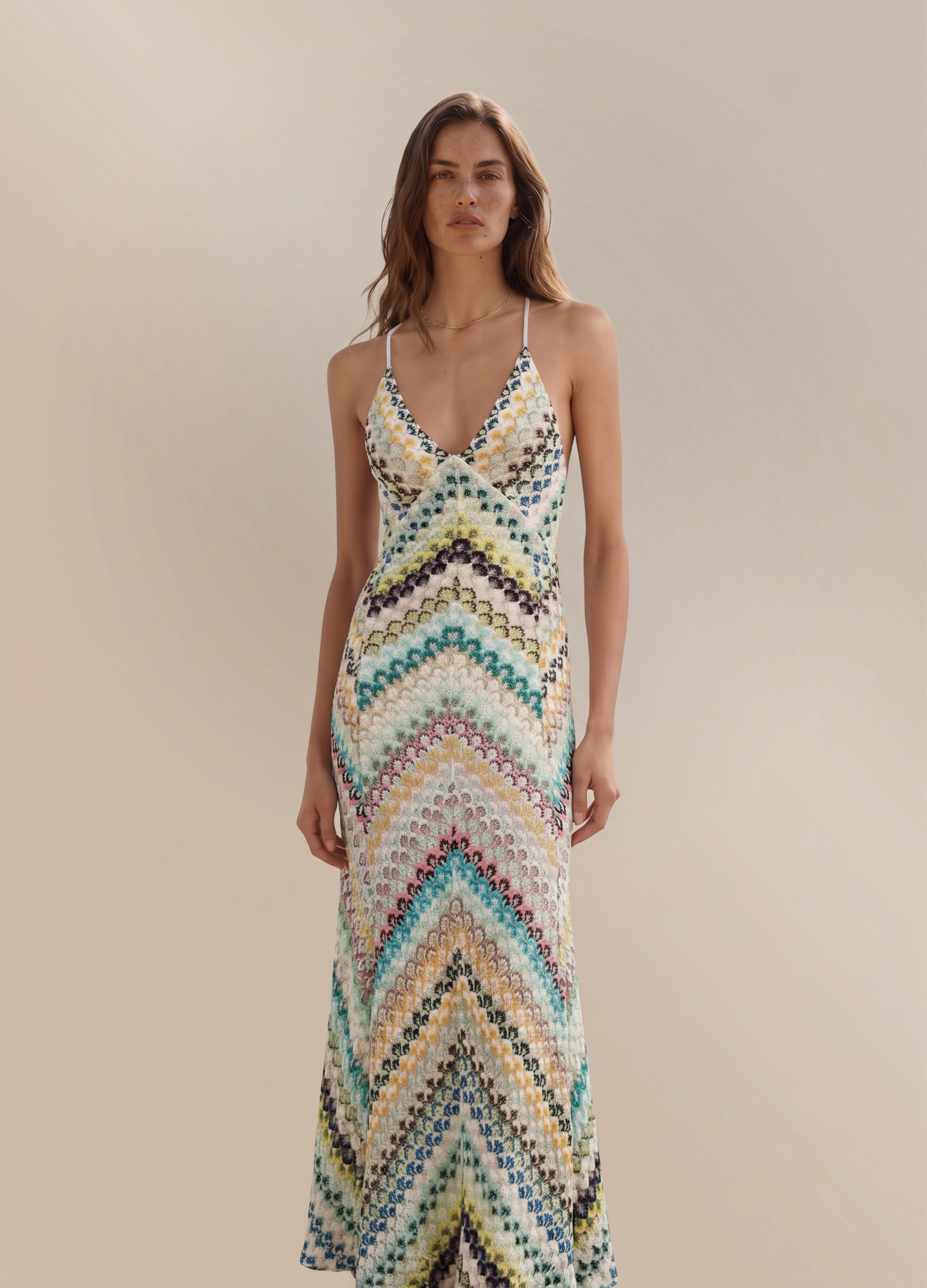 Women's Floral V-Neck Summer Wedding Guest Maxi Dress