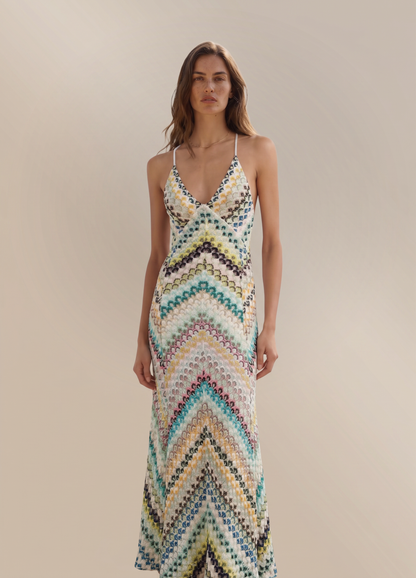 Women's Floral V-Neck Summer Wedding Guest Maxi Dress