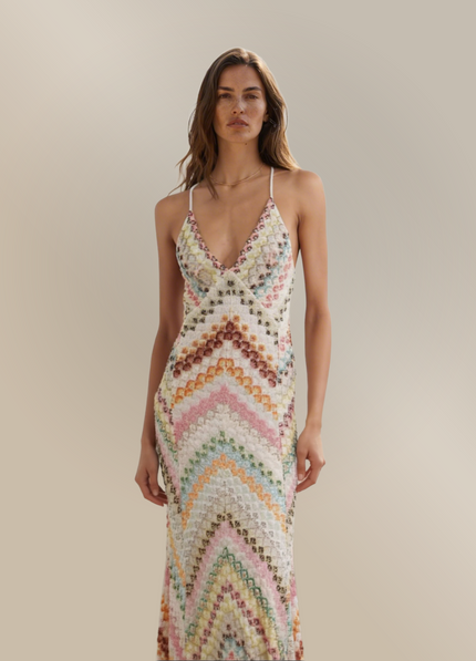 Women's Floral V-Neck Summer Wedding Guest Maxi Dress
