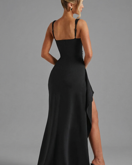 Women's Formal Square Neck Slit Maxi Dress - product image 2