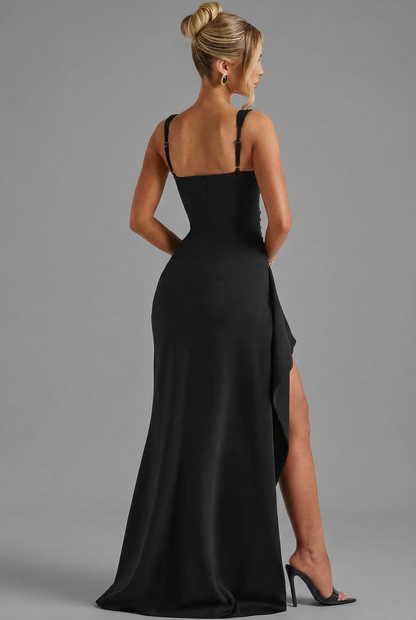 Women's Formal Square Neck Slit Maxi Dress - product image 2
