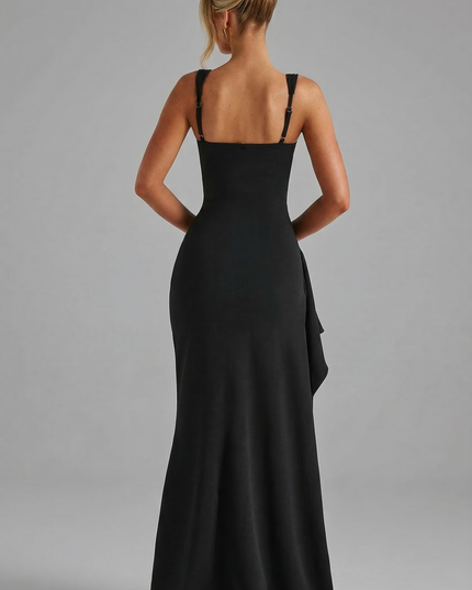 Women's Formal Square Neck Slit Maxi Dress - product image 4