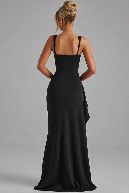 Women's Formal Square Neck Slit Maxi Dress - product image 4