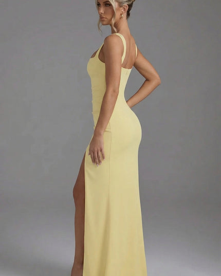 Women's Formal Square Neck Slit Maxi Dress - product image 9