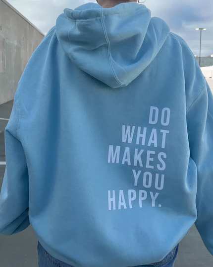 Women's Graphic Back-Print Hoodie in a Relaxed Oversized Fit