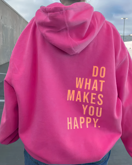 Women's Graphic Back-Print Hoodie in a Relaxed Oversized Fit
