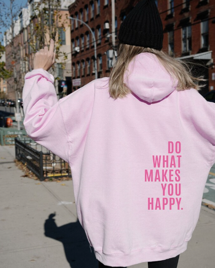 Women's Graphic Back-Print Hoodie in a Relaxed Oversized Fit