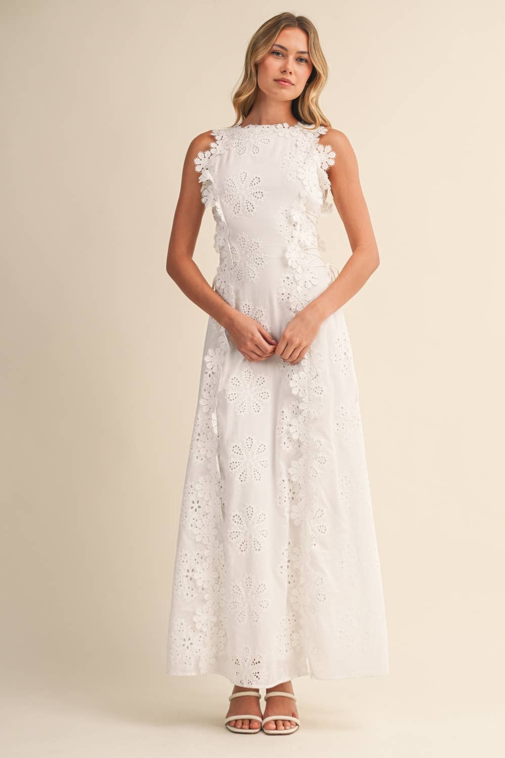 Women's Halter Flowy Summer Maxi Dress for Wedding Guests