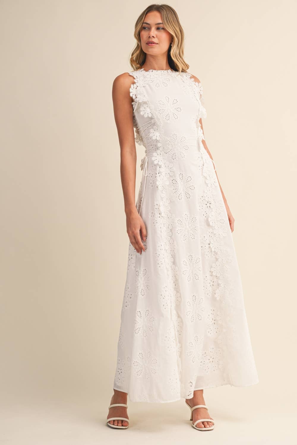 Women's Halter Flowy Summer Maxi Dress for Wedding Guests