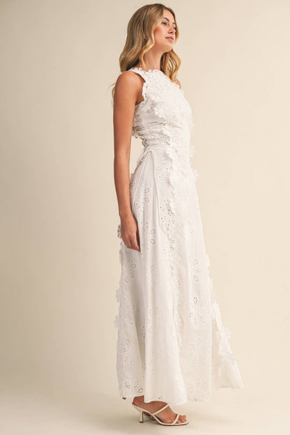 Women's Halter Flowy Summer Maxi Dress for Wedding Guests
