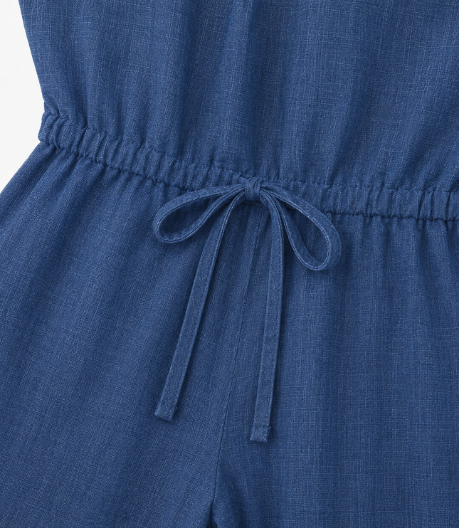 Women's Halter Neck Wide-Leg Sleeveless Jumpsuit