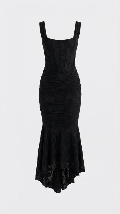 Women High-Low with Corset Bodice Midi Dress - product image 10