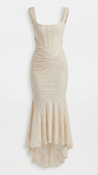 Women High-Low with Corset Bodice Midi Dress - product image 7