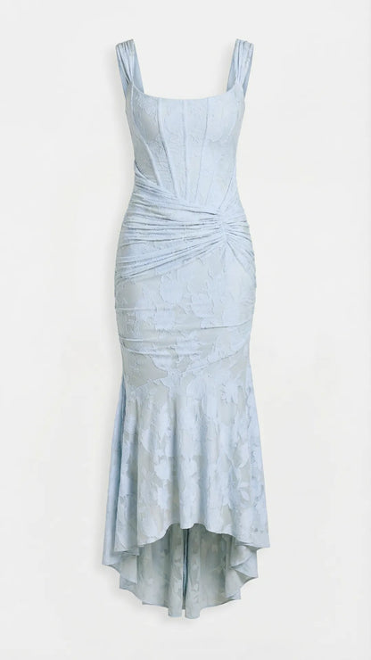 Women High-Low with Corset Bodice Midi Dress - product image 9