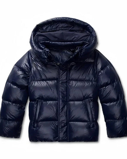 Women's High-Shine Hooded Puffer Jacket