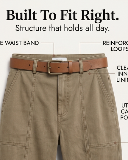 Women's High-Waist Tapered Utility Ankle Pants