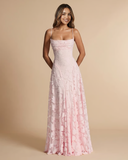 Women's Lace Dress with a Strapless Neckline