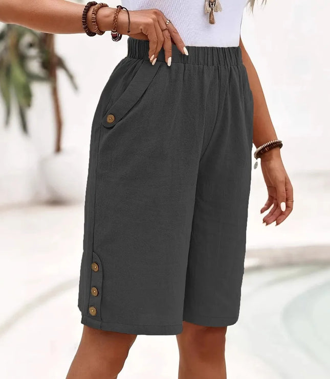 Women's Lightweight Elastic Waist Relaxed Summer Shorts