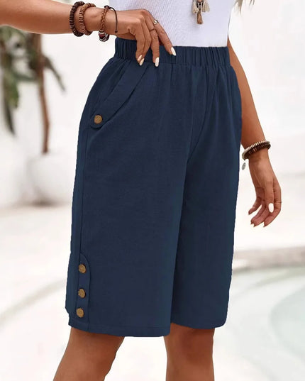 Women's Lightweight Elastic Waist Relaxed Summer Shorts