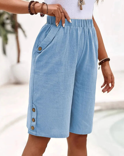 Women's Lightweight Elastic Waist Relaxed Summer Shorts